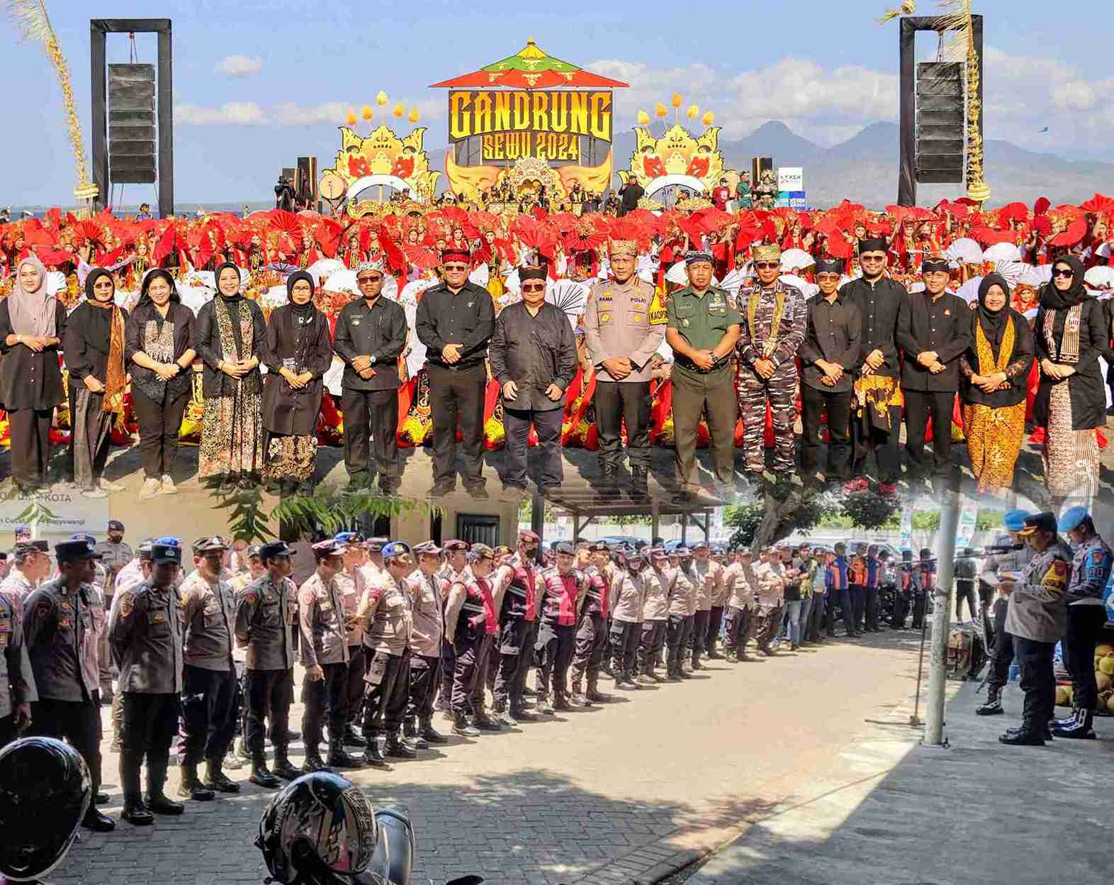 Polresta Banyuwangi Terjunkan Ratusan Personel Pengaman, Semarak Gandrung Sewu 2024