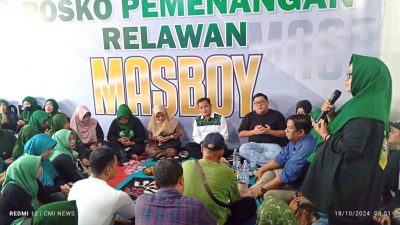 Mansur-Bobby Sarapan Bareng di Posko Pemenangan Relawan Pantura