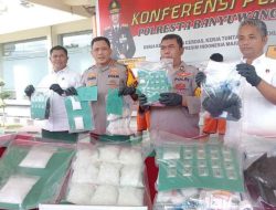 Polresta Banyuwangi Berhasil Bongkar Jaringan Pengedar Sabu-Sabu, Sebanyak 1,1 Kg Narkotika di Amankan