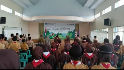 Kepsek SMPN 1 Giri Banyuwangi Apresiasi Kegiatan Pramuka Nasional dalam Penguatan Profil Pelajar Pancasila