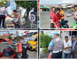 Polsek KP. Tanjungwangi Laksanakan Colling System Sambil Bagikan Nasi Bungkus