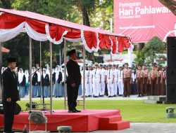 Pemkab Banyuwangi Gelar Upacara Memperingati Hari Pahlawan, Plt Bupati Banyuwangi Berpesan Teruskan Perjuangan Dengan Kerja Keras dan Karya Nyata