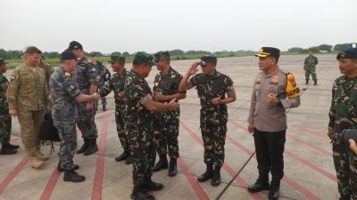 Dandim 0825/Banyuwangi Sambut Kedatangan Rombongan VIP TNI dan ADF Keris Woomera 2024