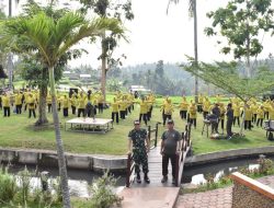 Jaga Kebugaran, Anggota Kodim/0825 Banyuwangi dan Persit Laksanakan Senam Serta Jalan Sehat Bersama