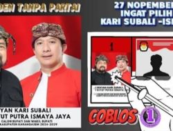 Pilbup Karangasem 2024, Ayo Coblos Dari Calon Independen No Urut 1 Subali-Ismaya