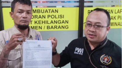 Diduga Pemilik Toko Obat Golongan G Aniaya Wartawan di Depan Kantor PWI Kota Bekasi