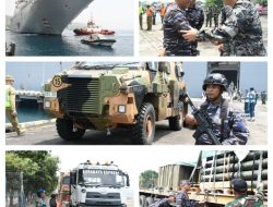 Danlanal Banyuwangi Tinjau Pengamanan Dan Proses Debarkasi Alustista Australia Derense Force (ADF) di Pelabuhan Tanjung Wangi