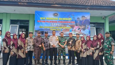 Uji Coba, Kodim 0825/Banyuwangi Bersama SPPG Kecamatan Rogojampi Distribusikan Ratusan Porsi Makan Sehat dan Bergizi