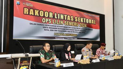 Dandim 0825/Banyuwangi Laksanakan Rakor Lintas Sektoral Ops Lilin Semeru 2024