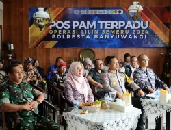 Polresta Banyuwangi Bersama Forkopimda Serta Instansi Terkait Mengikuti Zoom Meeting dengan Menhub dan Kapolri