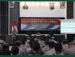 Latihan Pra Operasi Lilin Semeru 2024 Di Gelar Oleh Polresta Banyuwangi