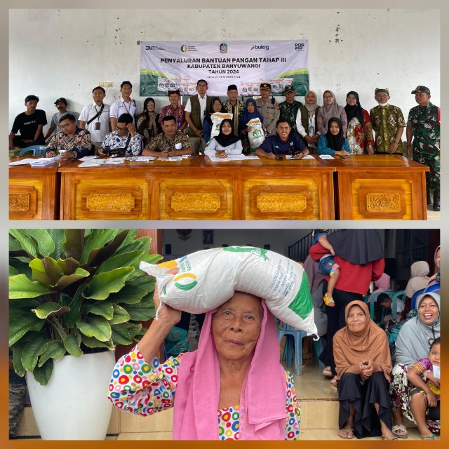 Jelang Hari Besar Keagamaan Nasional (HBKN) BULOG Cabang Banyuwangi Salurkan Beras Bantuan Pangan