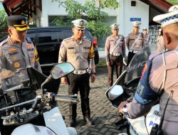 Pastikan Kesiapan Pelayanan dan Pengamanan, Kapolresta Banyuwangi Gelar dan Cek Ranmor Dinas Lantas