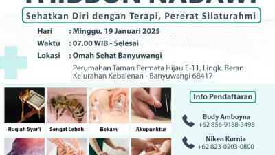 Sedulur Terapis Blambangan Gelar Bakti Sosial Dengan Terapi Islami dan Tradisional