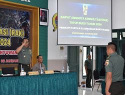 Kodim 0825/Banyuwangi Laksanakan Rapat Anggota Konsultasi (RAK) Tutup Buku Tahun 2024