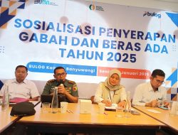 Dandim 0825/Banyuwangi Hadiri Sosialisasi Penyerapan Gabah dan Beras Ada Tahun 2025