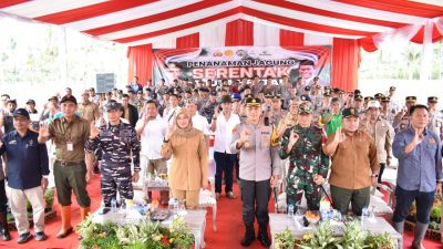 Polresta Banyuwangi Dukung Penanaman Jagung Serentak 1 Juta Hektar Untuk Wujudkan Program Food Estate