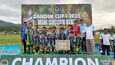 Kodim 0825/Banyuwangi Menyala “Ganas Wangi” (Gerakan Peduli Anak Berprestasi Banyuwangi) Soccer Kids U10 dan U12