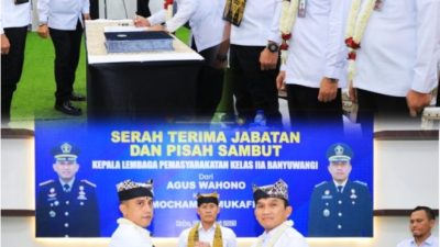 Pimpinan Lapas Banyuwangi Resmi Berganti, Mochamad Mukaffi Gantikan Agus Wahono