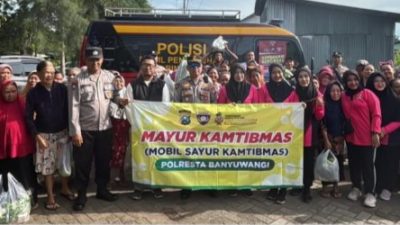 Polresta Banyuwangi Gelar Mayur Kamtibmas di Bakungan, Libatkan Warga Jaga Keamanan Lingkungan