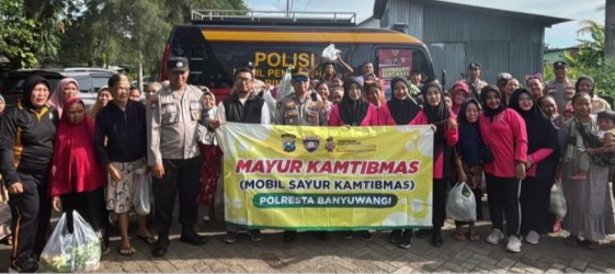 Polresta Banyuwangi Gelar Mayur Kamtibmas di Bakungan, Libatkan Warga Jaga Keamanan Lingkungan