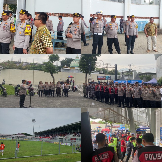 Polresta Banyuwangi Perketat Pengamanan Kompetisi Sepak Bola Liga 4 PSSI Jatim putaran 16 Besar