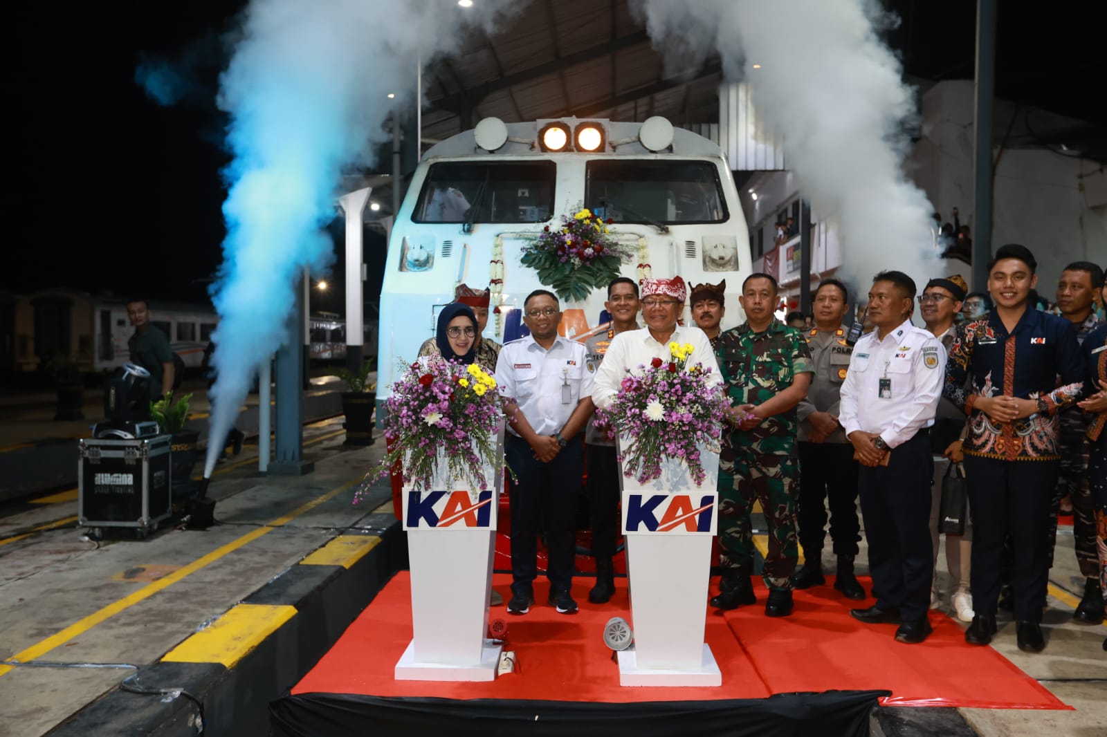 Kasdim 0825/Banyuwangi Hadiri Peresmian Kereta Api Ijen Ekspres