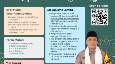 Lomba Da’i Cilik Kapolresta Banyuwangi, menjelang Bulan Suci Ramadhan 1446 H