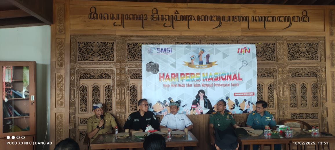 SMSI Gelar Hari Pers Nasional 2025 Dengan Acara Diskusi dan Tasyakuran Bersama Seluruh Insan Pers Banyuwangi