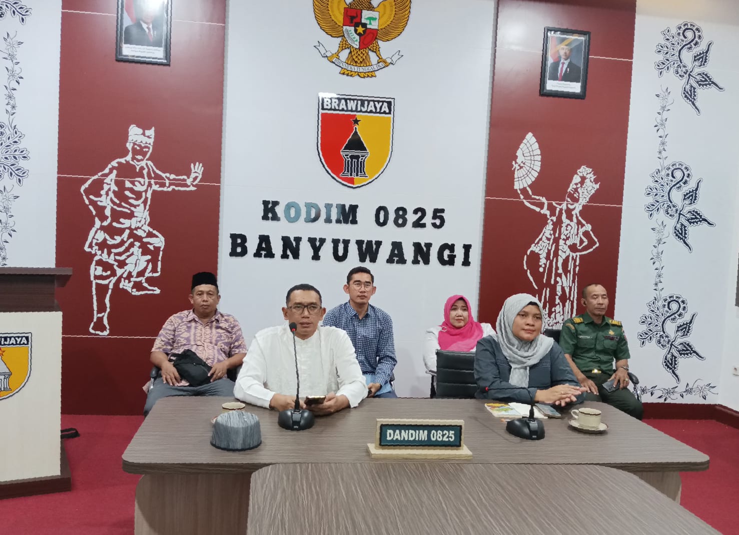 Dandim 0825/Banyuwangi Ikuti Video Conference Serapan Gabah Bersama Bulog dan Distan