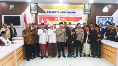 Jelang Idul Fitri, Kapolresta Banyuwangi Gelar Silaturahmi dan Diskusi Cipta Kamtibmas