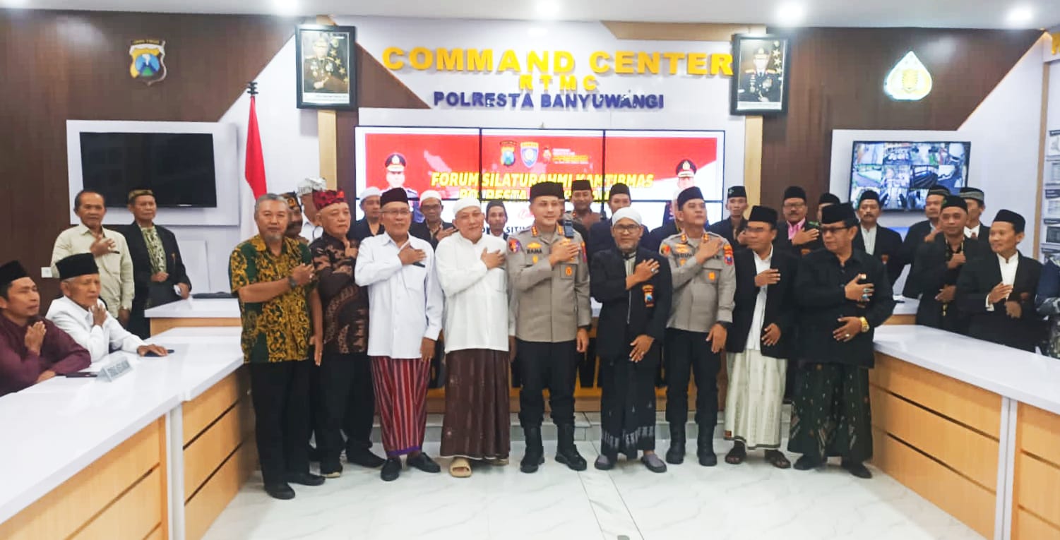 Jelang Idul Fitri, Kapolresta Banyuwangi Gelar Silaturahmi dan Diskusi Cipta Kamtibmas