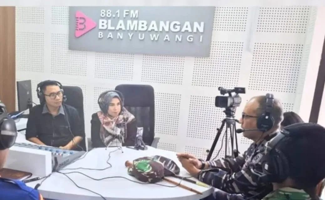 Danlanal Banyuwangi Serukan Penangkapan Ikan Ramah Lingkungan, Di Acara Talk Show Blambangan FM