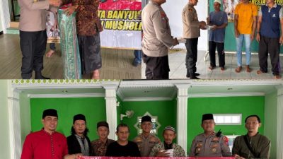 Polresta Banyuwangi Peduli Musholla: Bagikan Al-Qur’an dan Karpet Sajadah untuk Kenyamanan Beribadah